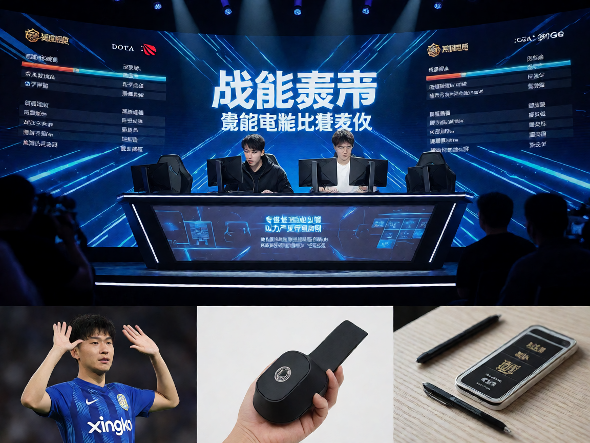 电竞赛事现场,选手在舞台前激烈竞技
